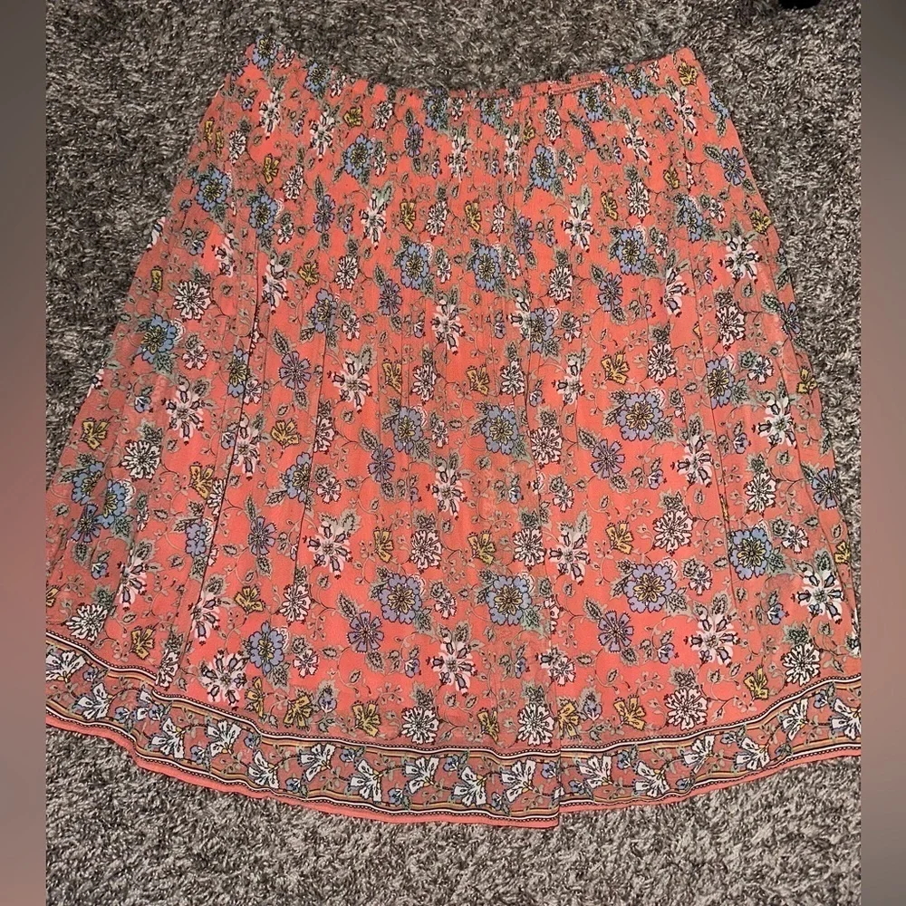 MAX STUDIO Women’s Floral Midi Fun Ditsy Skirt Size Small